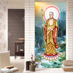 Tranh Địa Tạng Vương Bồ Tát trên núi