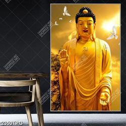 Tranh tượng Phật A Di Đà trên núi