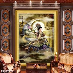 Tranh Quan Thế Âm in uv đẹp