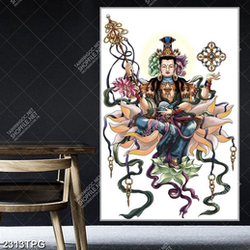 Tranh thờ Bồ Tát chất lượng in kính đẹp file psd