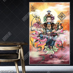 Tranh thờ Bồ Tát chất lượng in kính đẹp