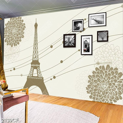 Tranh dán tường tháp Eiffel