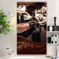 Tranh trang trí quán coffee cà phê ép máy
