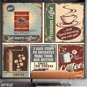 Tranh dán tường quán coffee đẹp nhất