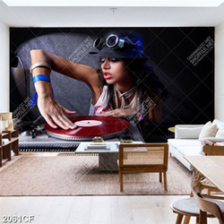 Tranh treo tường nữ DJ