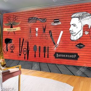 Tranh trang trí tường tiệm cắt tóc - barber shop