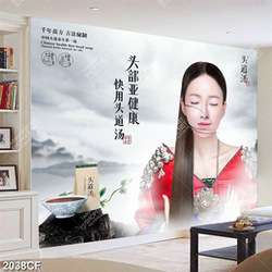 Tranh dán tường spa - làm tóc đẹp