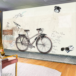 Tranh dán tường chiếc xe đạp