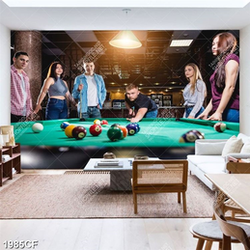 tranh billiard pool snooker bi a bi-a Tranh decor quán bida chất lượng cao