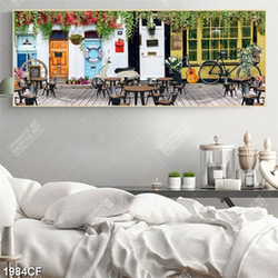 Tranh phong cảnh quán cofee treo tường