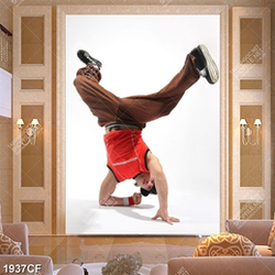 Tranh nam vũ công nhảy hip hop