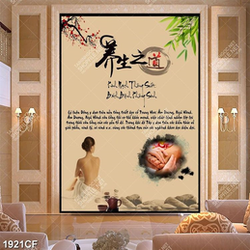 Tranh dán tường spa chất lượng cao