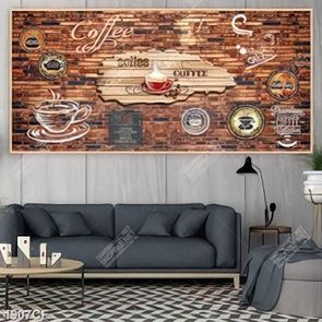 Tranh dán tường decor quán coffee đẹp