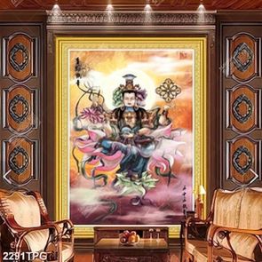 Tranh Phật vẽ màu nghệ thuật chất lượng cao