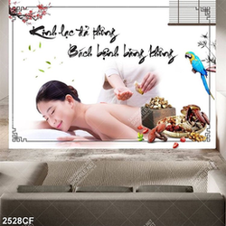 Tranh khổ ngang treo spa