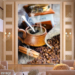 Tranh tách coffee nóng cho ngày mới