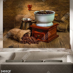 Tranh cà phê xay thủ công