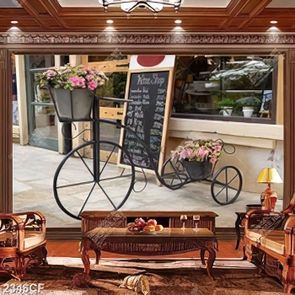 Tranh 3d xe hoa đẹp