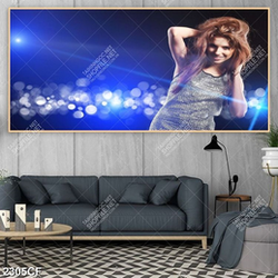 Tranh cô gái đẹp với ánh sáng