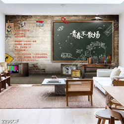 Tranh derco bức tường cũ