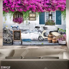 Tranh decor trang trí bức tường cũ