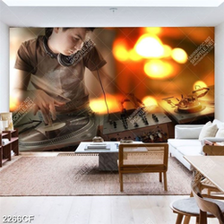 Tranh bán bar anh DJ bên ánh đèn ảo mộng