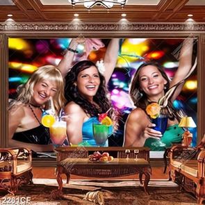 Tranh các cô giá nhảy trong quán bar