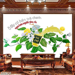 Tranh trang trí tường trà chanh bụi phố