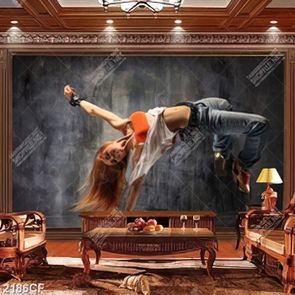 Tranh nữ vũ công nhảy hiphop chất lượng cao