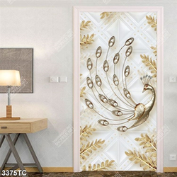 Tranh lụa 3D chim công