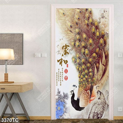 Tranh chim công in canvas