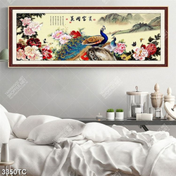 Tranh hoa mẫu đơn và đôi công