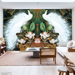 Tranh đôi công trắng