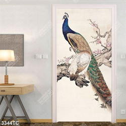 Tranh chim công in canvas đẹp