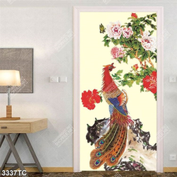 Tranh khổng tước và hoa mẫu đơn