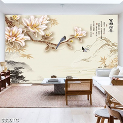 Tranh tài lộc hoa mẫu đơn