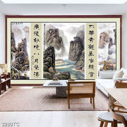 Tranh ghép thư pháp sơn dầu đẹp