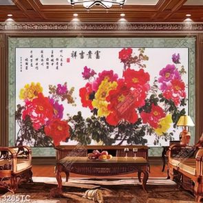 Tranh hoa mẫu đơn đẹp Tranh hoa mẫu đơn đẹp
