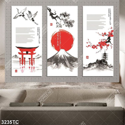 Tranh ghép cảnh núi Phú Sĩ đẹp