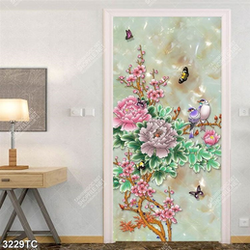 Tranh hoa mẫu đơn nền giả ngọc đẹp