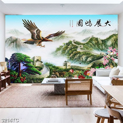 Tranh đại bàng và vạn lý trường thành