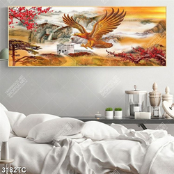 Tranh vạn lý trường thành và đại bàng màu xuân