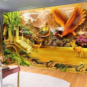 Tranh phù điêu và chim đại bàng