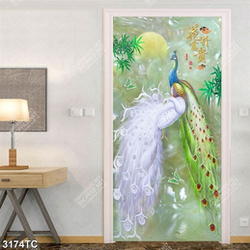 Tranh đôi chim công và cây tre