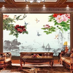 Tranh hoa mẫu đơn