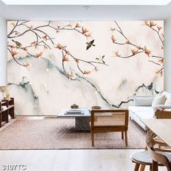 Tranh hoa mộc lan dán tường đẹp