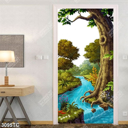 Tranh khổ dọc cây trong rừng