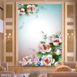 Tranh hoa hồng giả ngọc khổ dọc