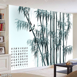 Tranh thư pháp cây Trúc