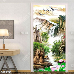 Tranh sơn thủy thác nước
